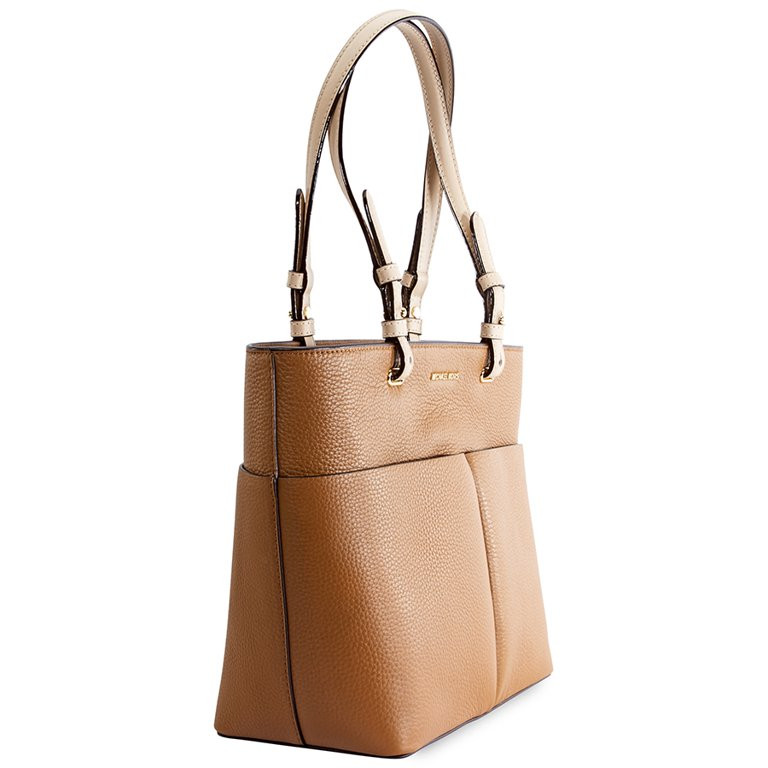 Michael Kors Bedford Medium Pebbled Leather Tote- Acorn - Walmart.com | Walmart (US)
