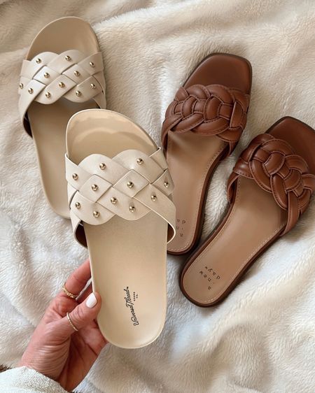 Target sandals!😍
Very pleased with both! If between sizes, go up in the brown pair. The studded pair are true to size and VERY comfy. They truly both look so nice!🫶🏼 


#LTKstyletip #LTKshoecrush #LTKunder50