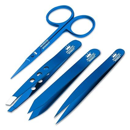 Precision Personal Grooming Set Professional Quality Stainless Steel Luxury Tweezers + Nail Sciss... | Amazon (US)
