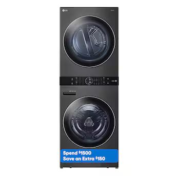 LG WashTower Electric Stacked Laundry Center with 4.5-cu ft Washer and 7.4-cu ft Dryer (ENERGY ST... | Lowe's