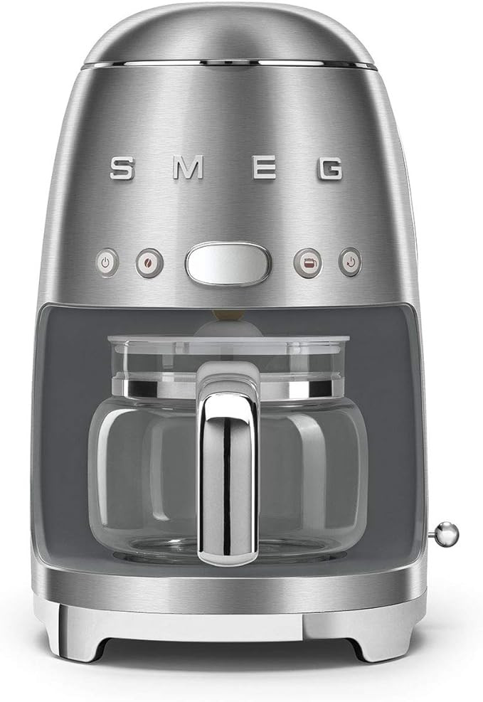 Smeg 1950's Retro Style 10 Cup Programmable Coffee Maker Machine (Stainless Steel), Large | Amazon (US)