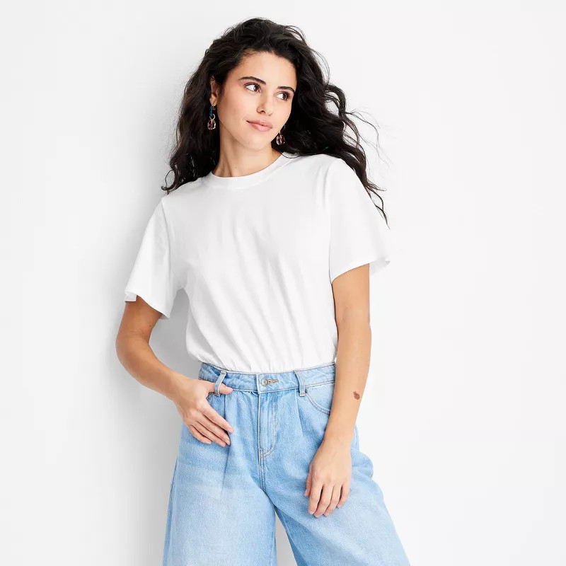 Women's Short Sleeve Everyday Bodysuit - Future Collective™ with Gabriella Karefa-Johnson | Target