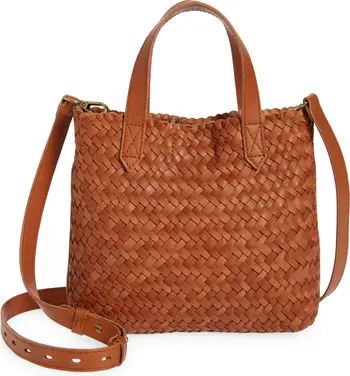 The Small Transport Crossbody: Woven Leather Edition | Nordstrom