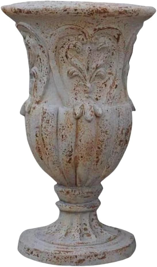 Vintage European Giant Garden Urn Planter, Decorative Cement and Fiber Flower Pot, Make Rust Fini... | Amazon (US)