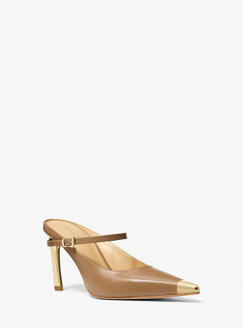 Kasia Leather High Mule Pump | Michael Kors US