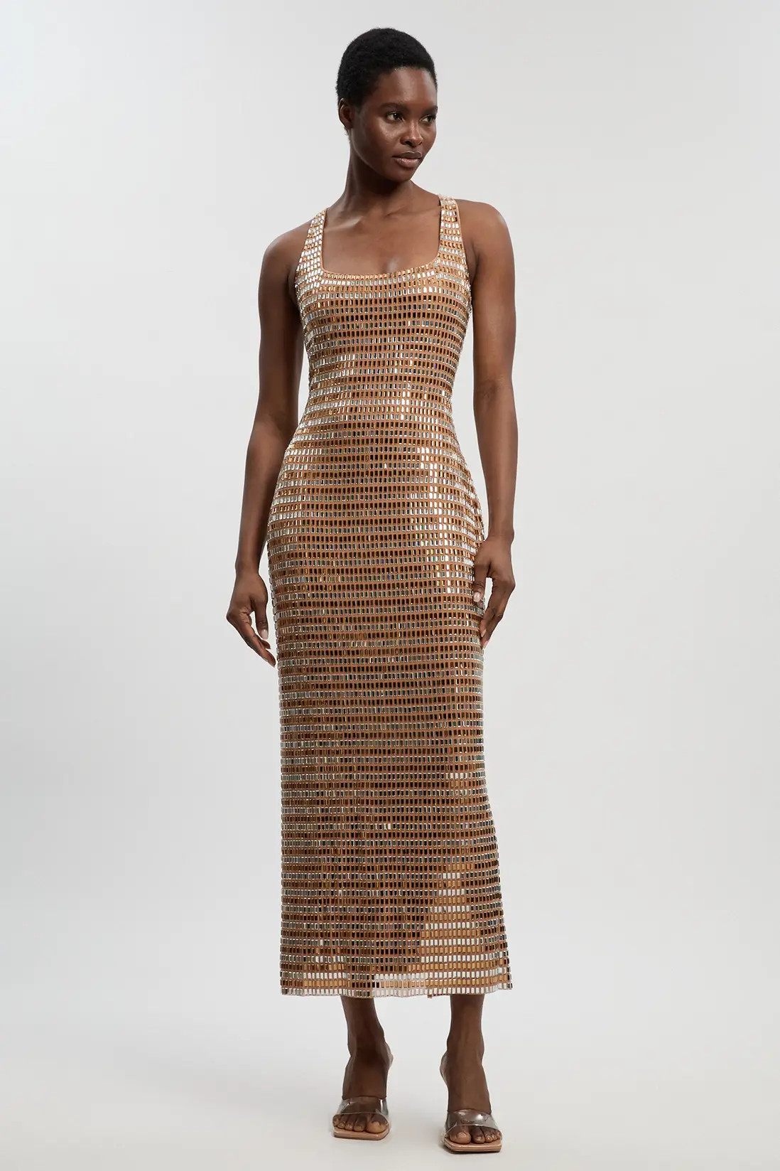 Premium Crystal Embellished Midi Dress | Karen Millen