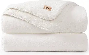 UGG Whitecap Plush Throw Blanket for Couch, Fleece Soft Fuzzy Throw Blankets for Bed, Luxury Home... | Amazon (US)