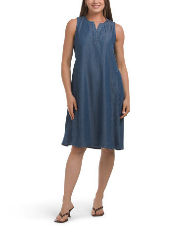 Denim Trapeze Dress For Women | TJ Maxx