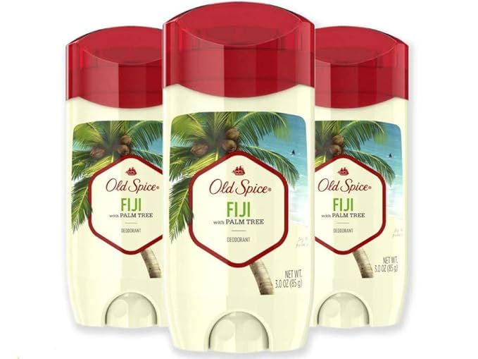 Old Spice Aluminum Free Deodorant for Men, Fiji with Palm Tree Scent, 3.0 Ounce, (Pack of 3) | Amazon (US)
