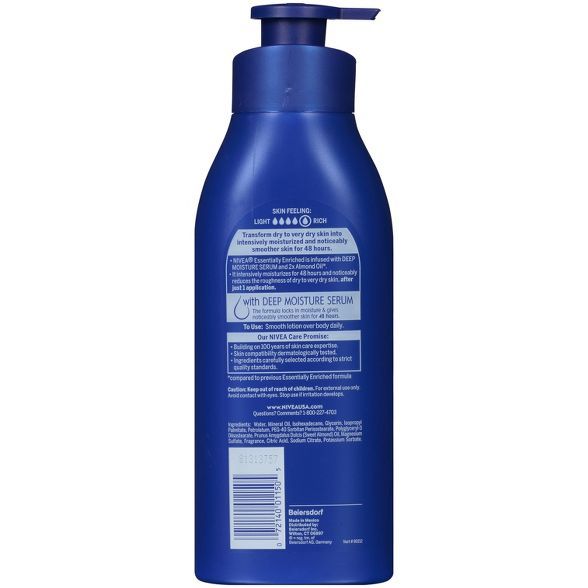 Nivea Essentially Enriched Hand and Body Lotion - 16.9 fl oz | Target