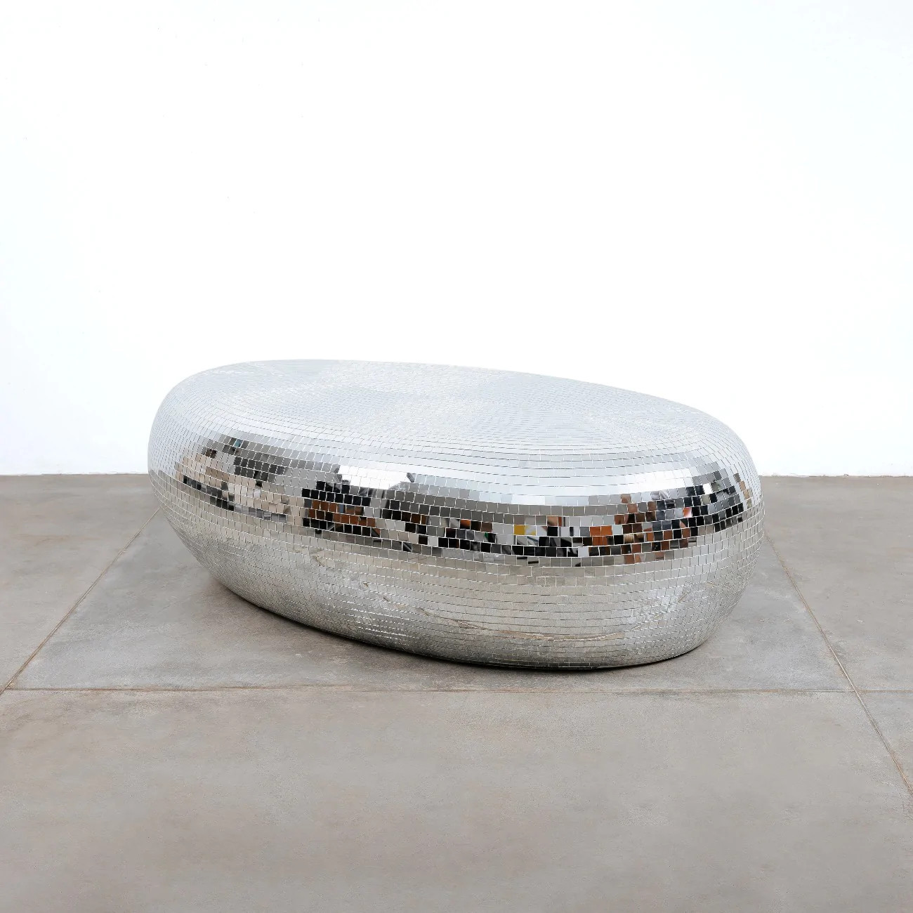 Oval Disco Ball Mirrored Coffee Table | France and Son
