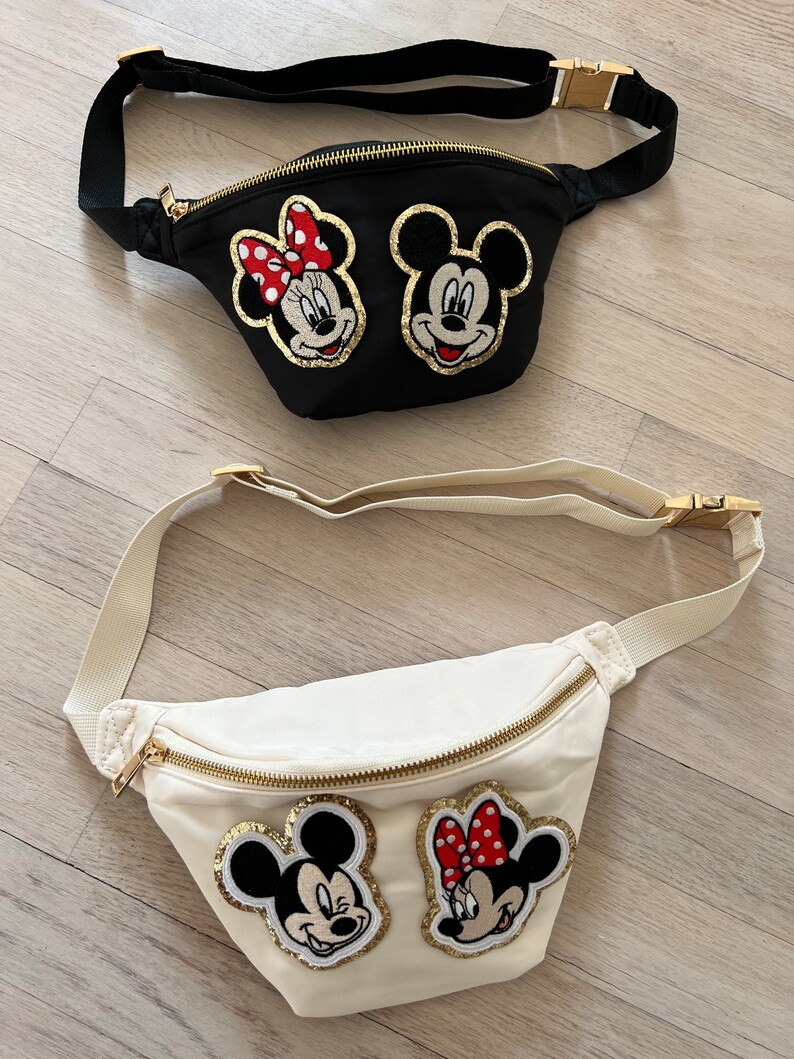 READY TO SHIP Nylon small Fanny pack- Mickey and Minnie Fanny pack- Disney personalized Fanny pac... | Etsy (US)