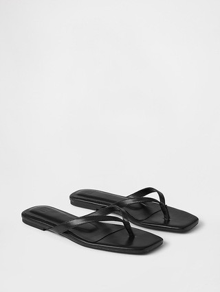 Vegan Leather Flip Flop Sandals | Gap (US)
