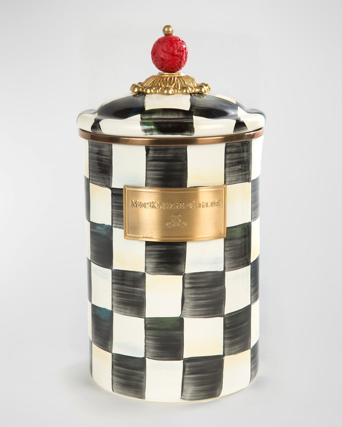 Courtly Check Large Canister | Neiman Marcus