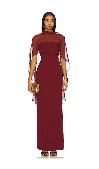 x REVOLVE Bryce Gown in Wine Red | Revolve Clothing (Global)
