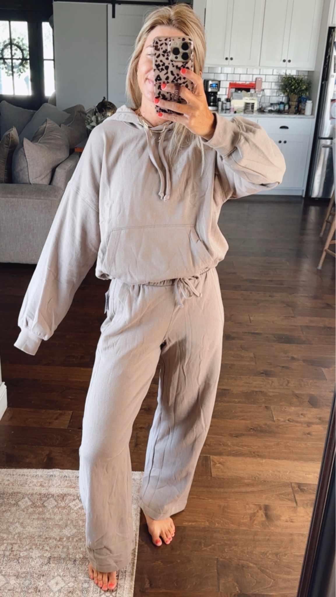 Another barely barrel but make it a set! I did XS in pants and small in hoodie! A great worn cozy material!

#LTKSeasonal #LTKootd #LTKgrwm