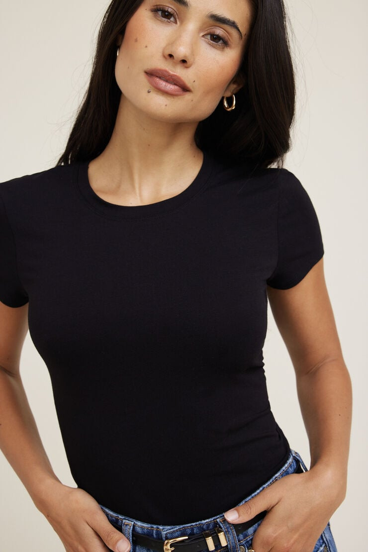 Fitted Jersey T Shirt | Dynamite Clothing