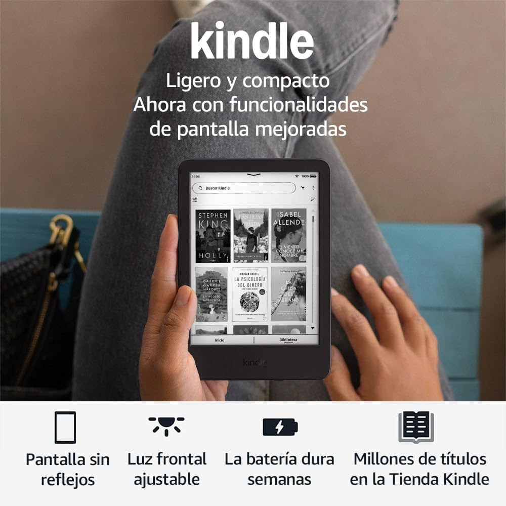 Amazon Kindle (última generación) | el Kindle más ligero y compacto, con pantalla sin reflejos... | Amazon (ES)