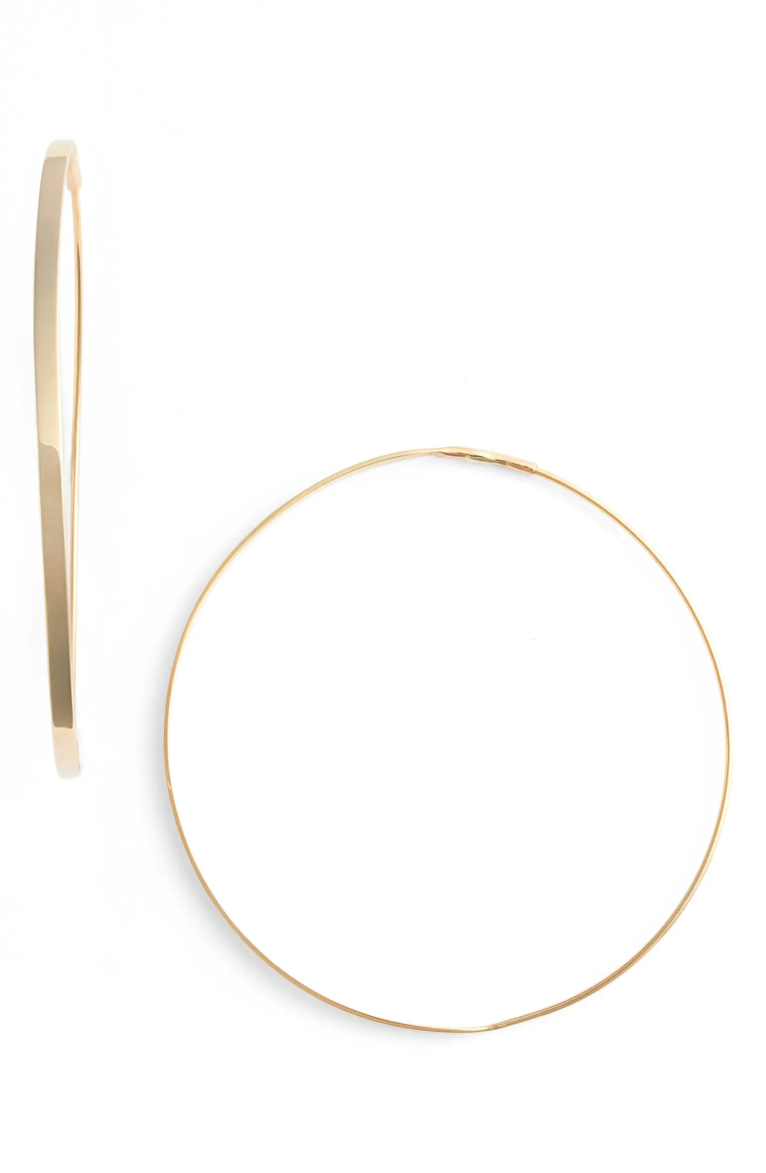 'Flat Magic' Medium Hoop Earrings | Nordstrom
