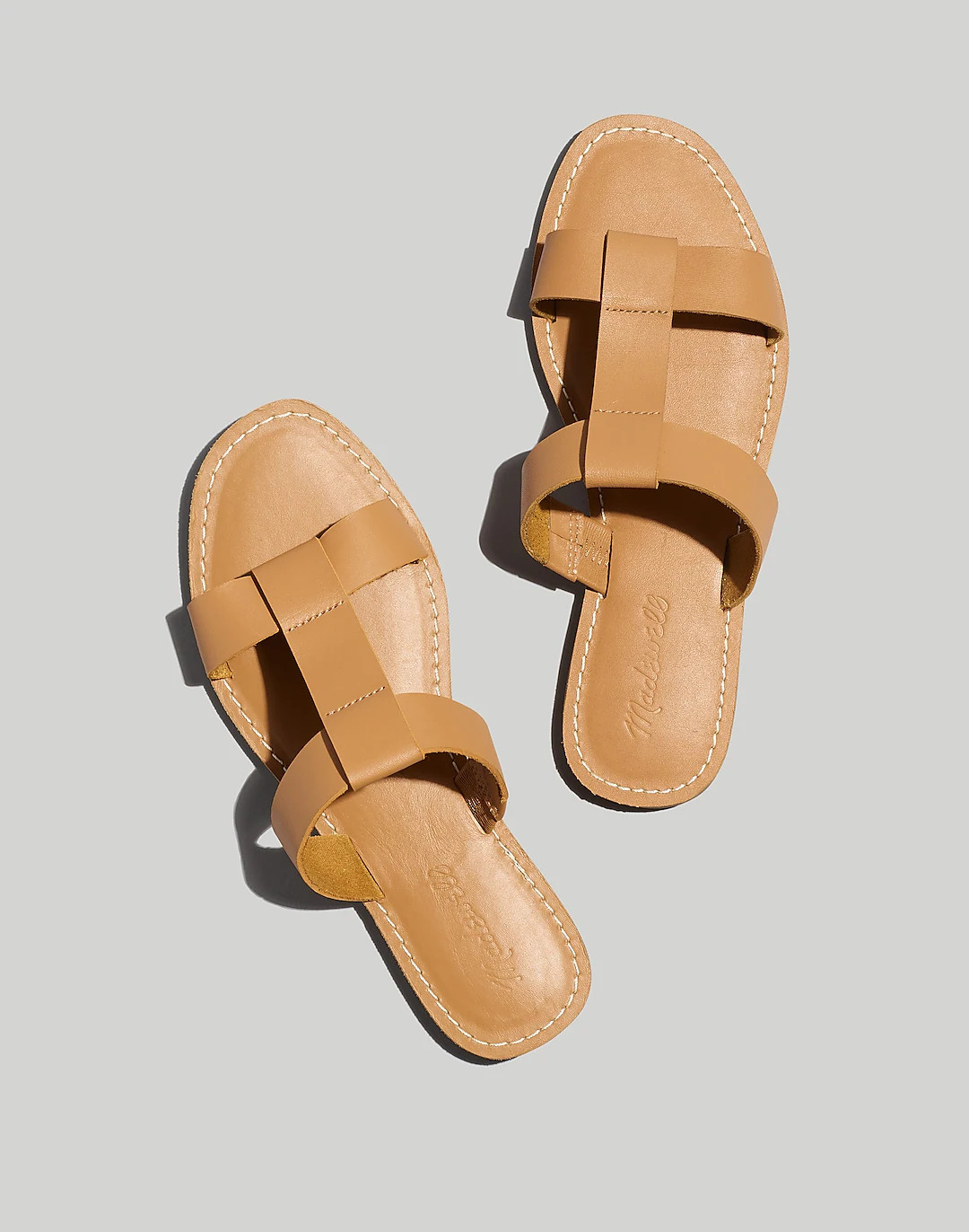 The Boardwalk T-Strap Slide Sandal | Madewell