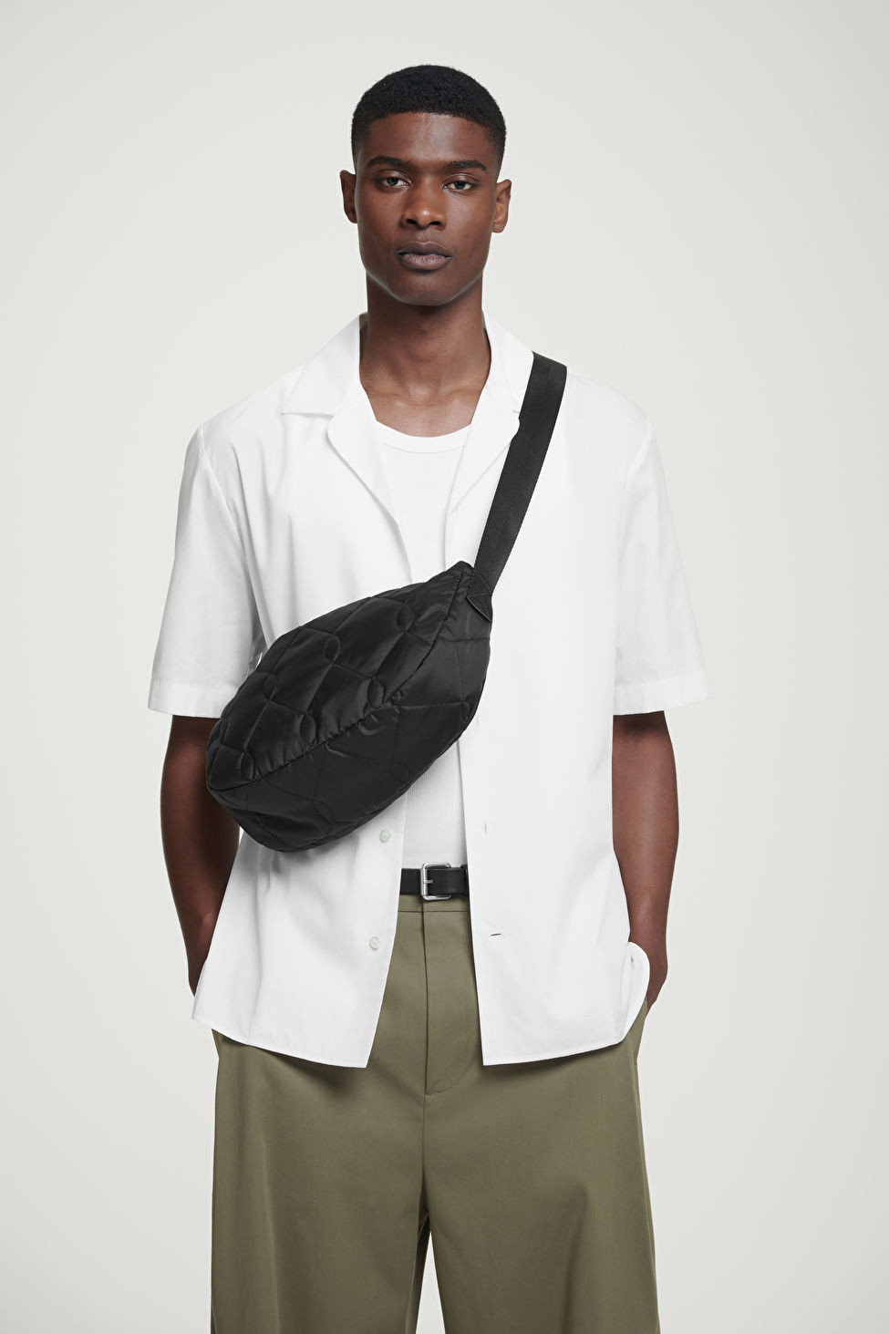 QUILTED CROSSBODY BAG - NYLON - BLACK - COS | COS (EU)