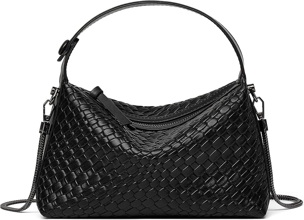 DORIS&JACKY Small Hand Tote Handbag For Women Designer Vegan Top Handle Crossbody Purse With Meta... | Amazon (US)