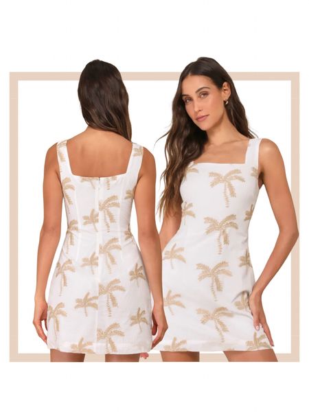 Palm tree embroidered summer vacation beach resort mini dresss

#LTKswim #LTKtravel #LTKparties