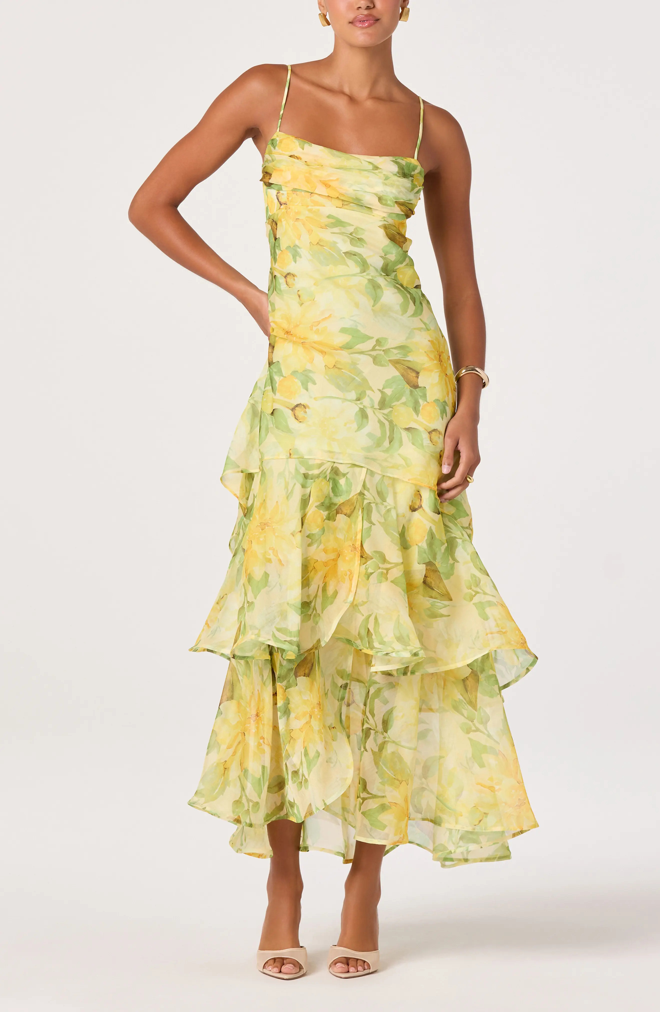 Alison Floral Tiered Ruffle Dress (Women) | Nordstrom | Nordstrom