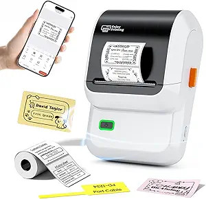 Ponek Label Maker, M100 Address Label Printer, Versatile App with 4000 Icons and 300 Templates, B... | Amazon (US)