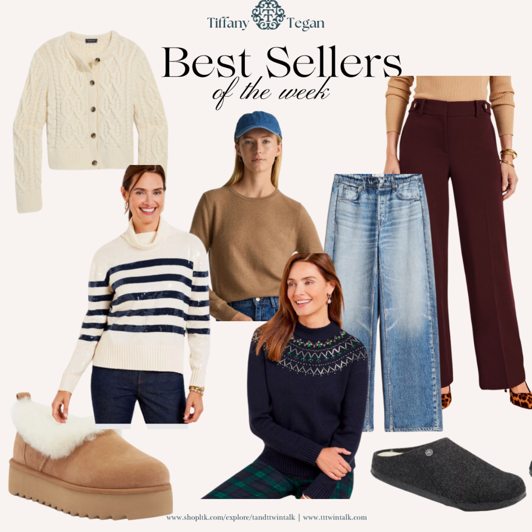 This weeks best sellers! Great gifts for teen/young adults (wink wink the uggs!) and men’s gift (slippers in the corner) 