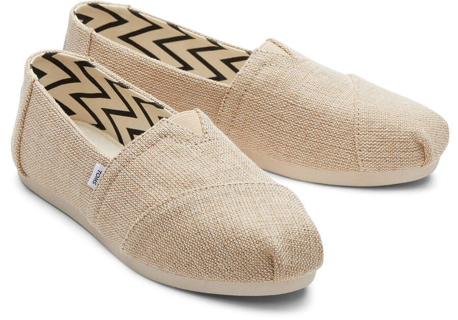 Women's Natural Undyed Alpargata Heritage Canvas Espadrille Slip On Shoe | TOMS | TOMS (US)