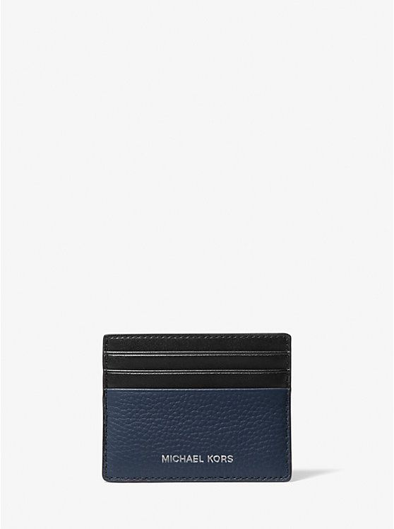 Cooper Pebbled Leather Tall Card Case | Michael Kors CA
