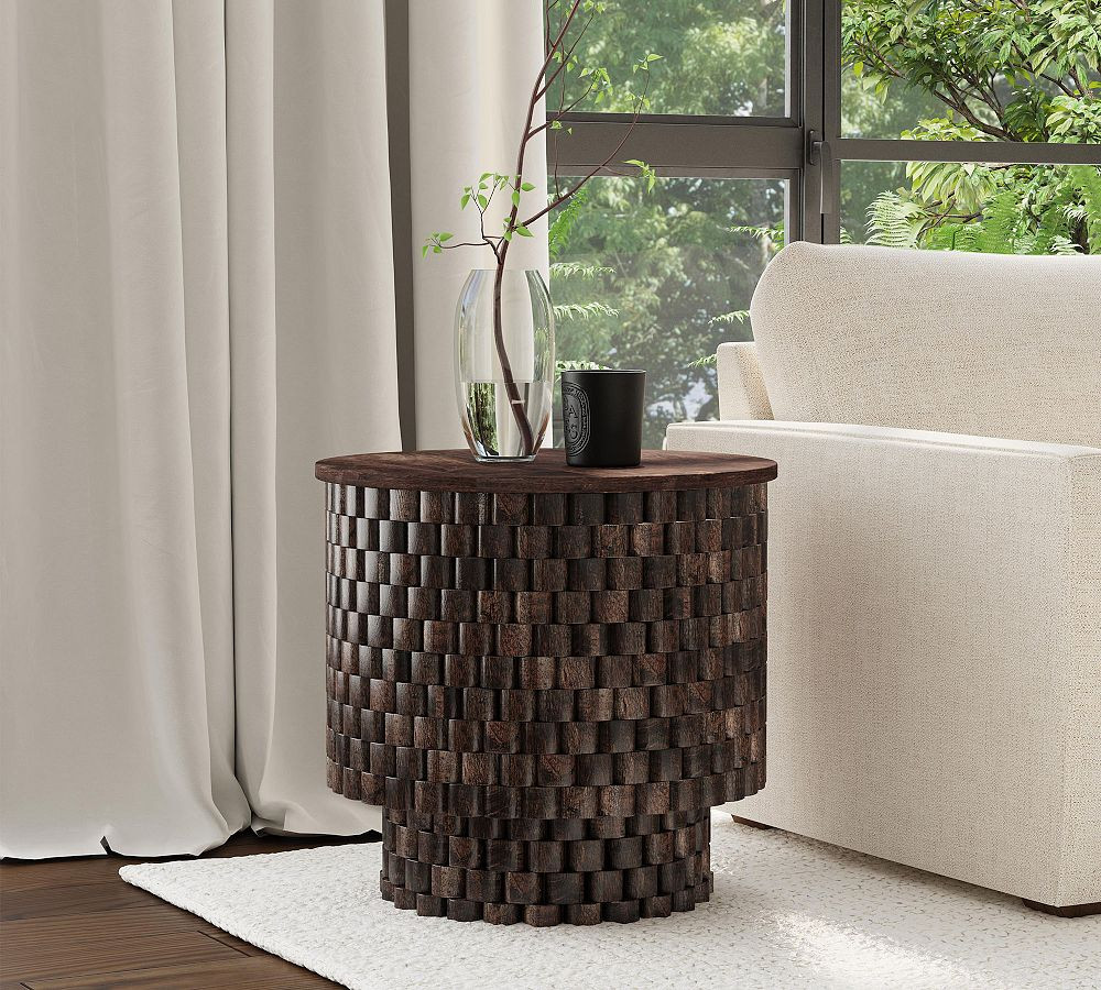 Beirut Round End Table (25") | Pottery Barn (US)