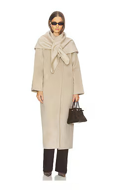 SRG Octavia Coat in Grey Beige from Revolve.com | Revolve Clothing (Global)