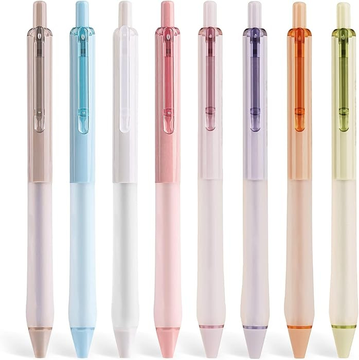WRITECH Gel Ink Retractable Pens: Black Ink 0.7mm medium Fine Point Pen Set, Extra Smooth Tip No ... | Amazon (US)