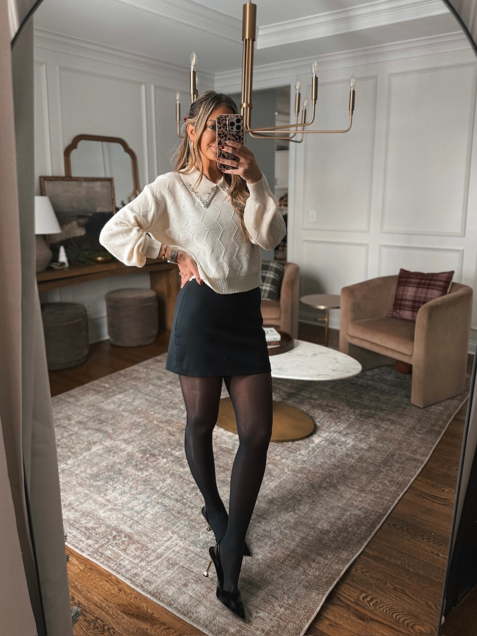 The detail on this collar is stunning!! Dress it up with a skirt or wear it more casual with jeans for the perfect holiday party outfit! 

#LTKFindsUnder50 #LTKGiftGuide #LTKHoliday