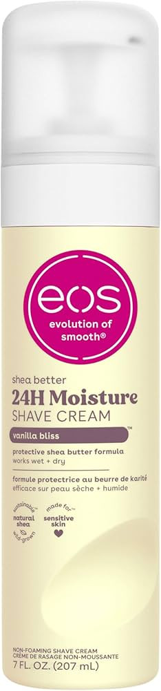 eos Shea Better Shaving Cream- Vanilla Bliss, Women's Shave Cream, Skin Care, Doubles as an In-Sh... | Amazon (US)