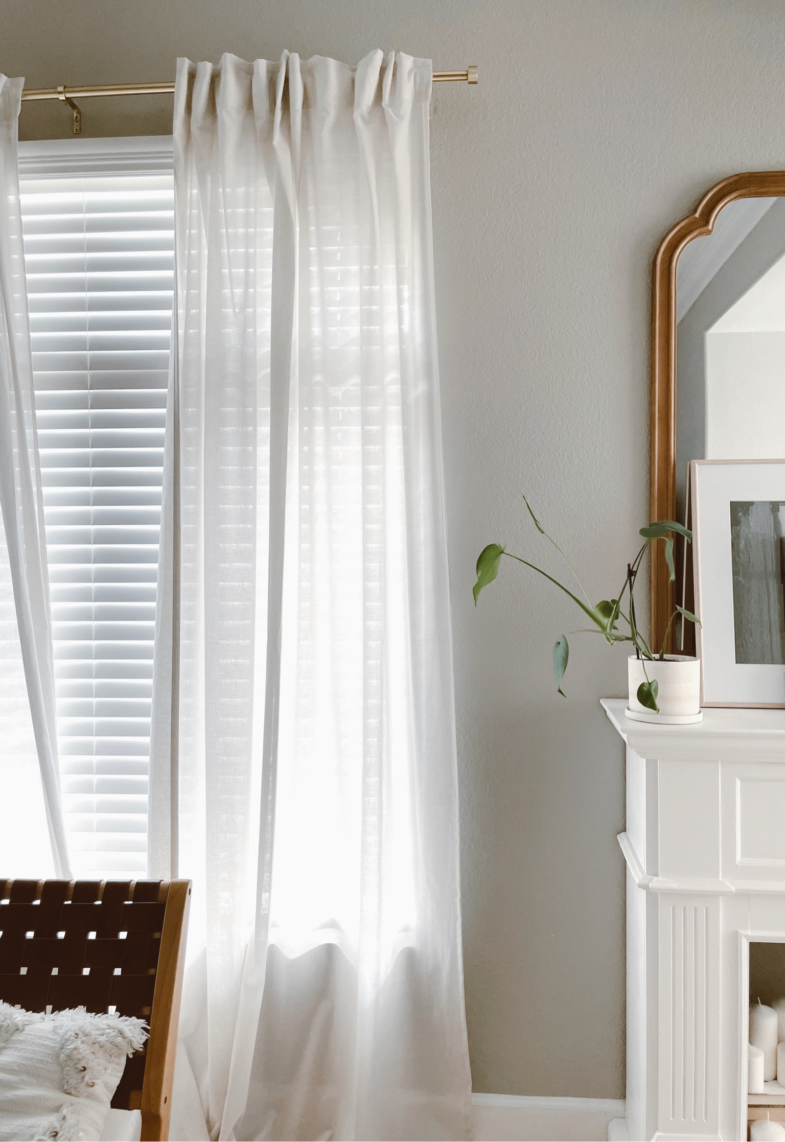 The best linen looking curtains on a budget. TWO panels is only 24.99!! They already have the lining to add curtain hooks, creating pleats making them look custom and expensive. 

#LTKhome #LTKunder50