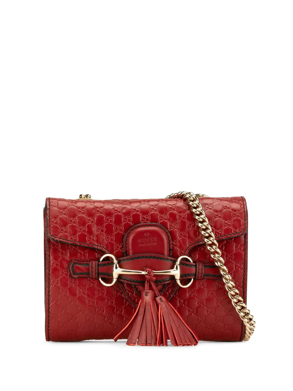 Gucci Pre-Owned 2016-2024 Mini Microguccissima Emily crossbody bag - Red | Farfetch Global