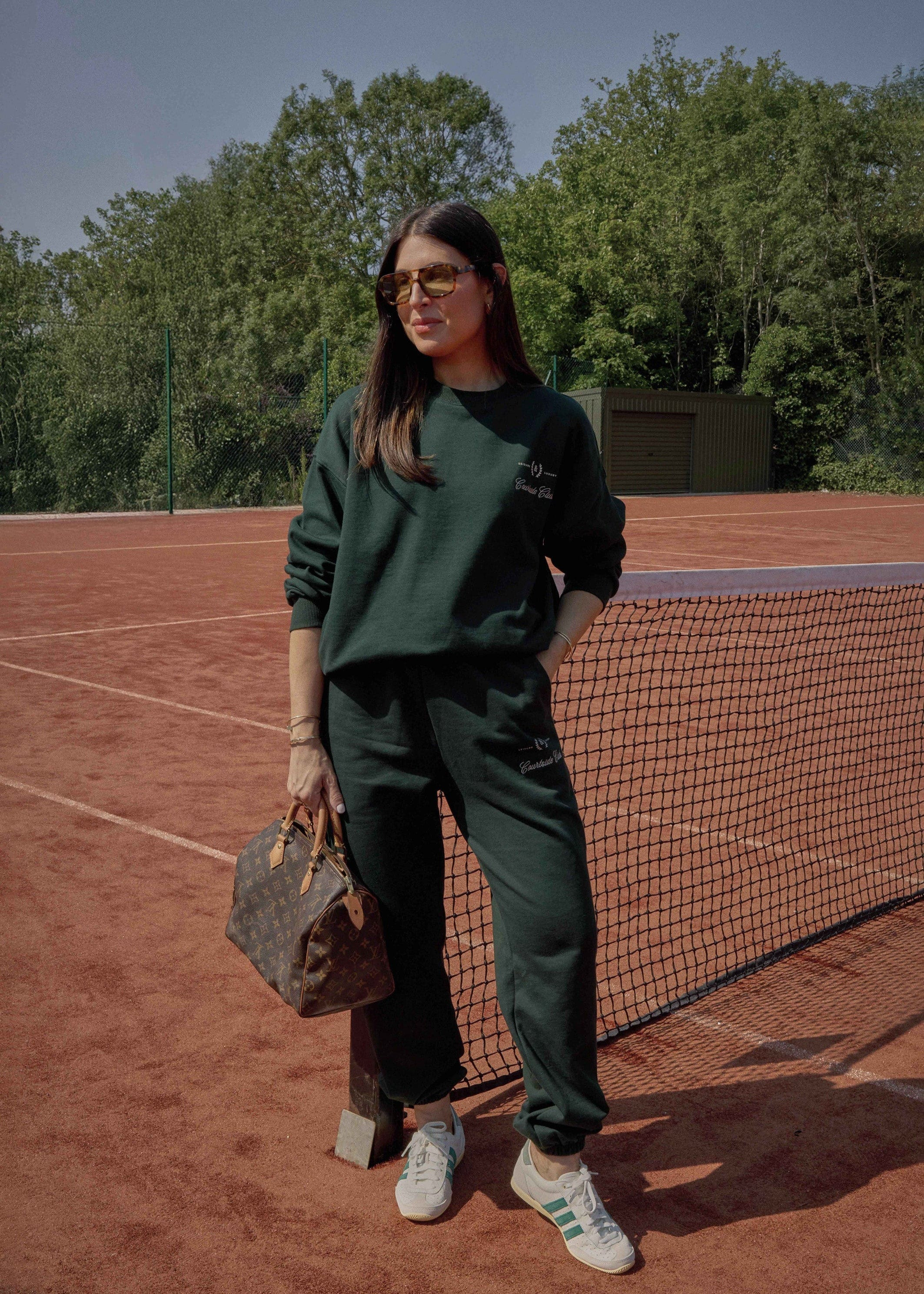 COURTSIDE CLUB JOGGERS - DARK GREEN | WAT The Brand