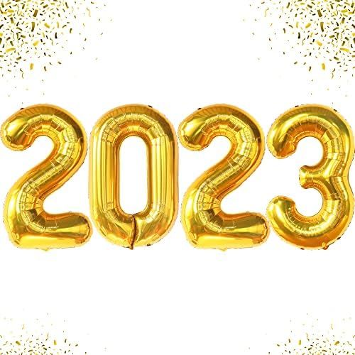 Big 40 Inch, Gold 2023 Balloons Numbers - New Years Eve Party Supplies 2023 | New Years Decoratio... | Amazon (US)
