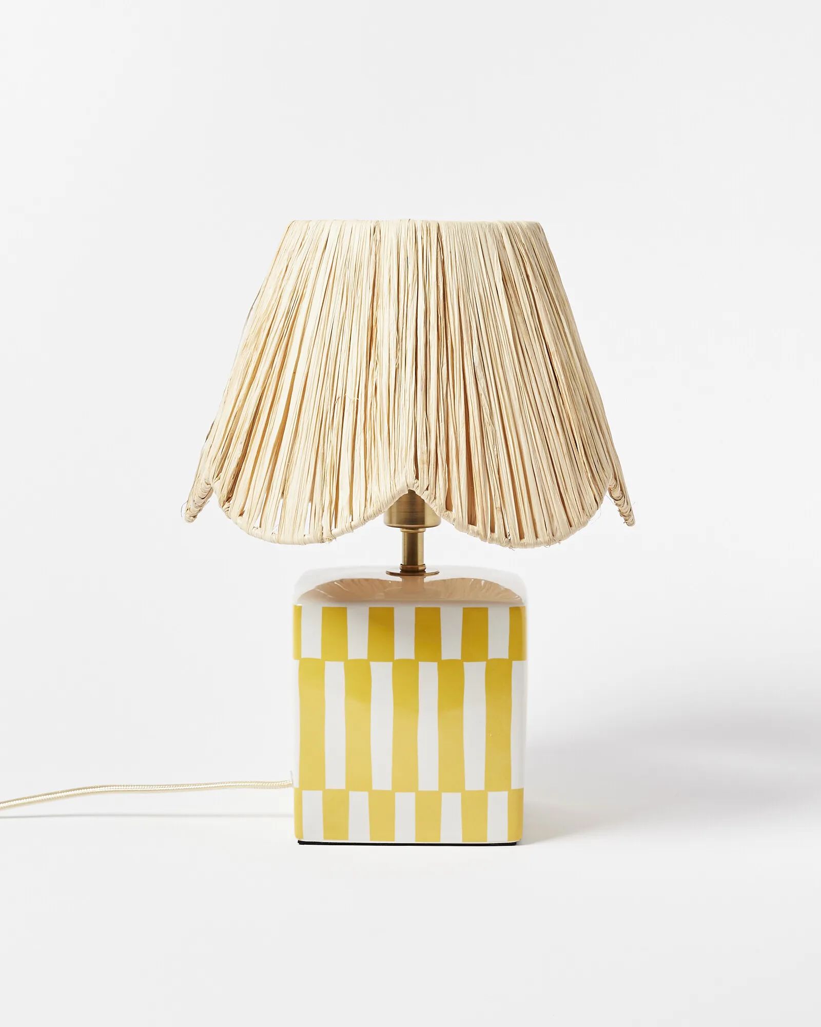 Ines Raffia & Ceramic Desk & Table Lamp | Oliver Bonas | Oliver Bonas (Global)