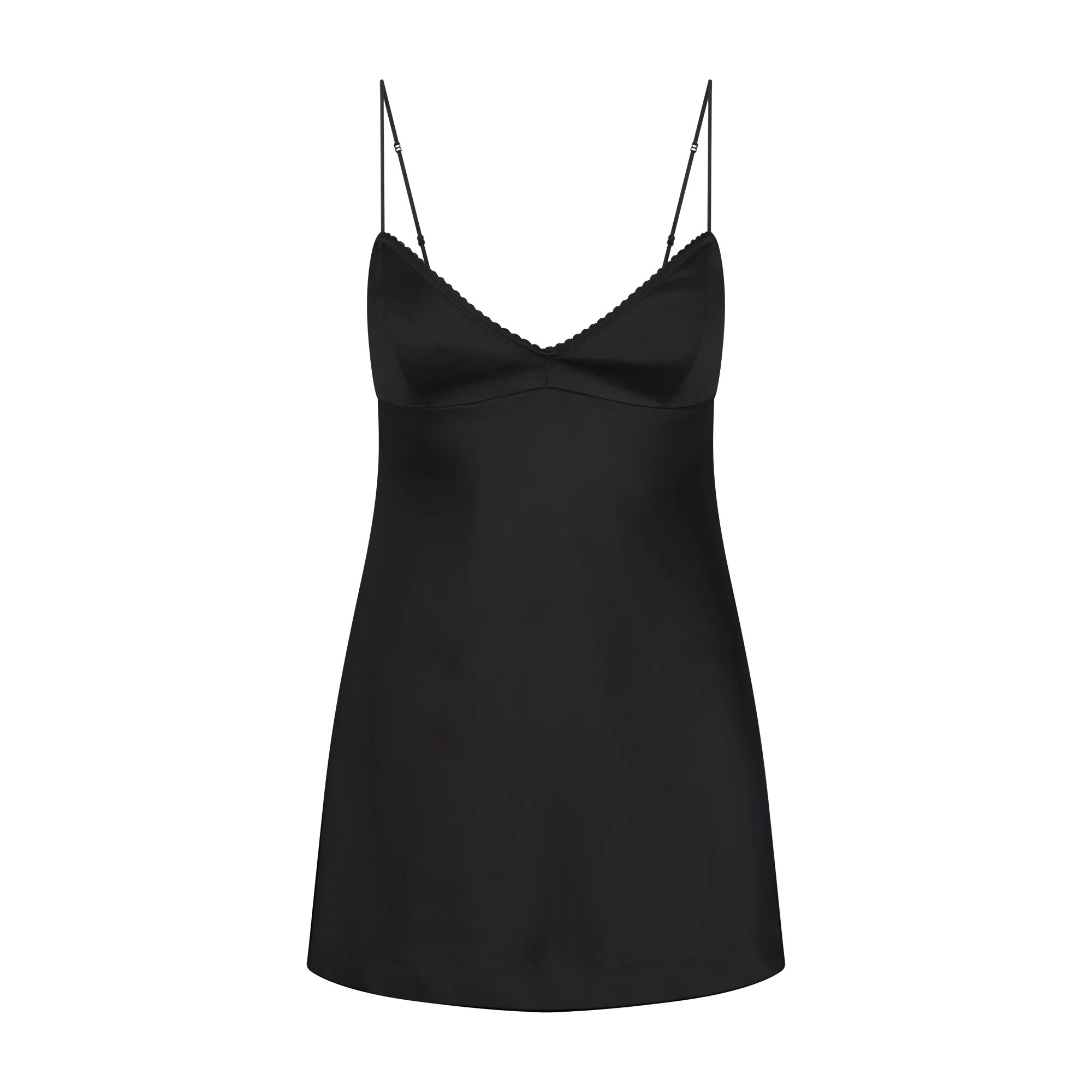 SATIN MINI DRESS | OBSIDIAN | SKIMS | SKIMS (US)