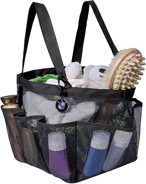 Attmu Mesh Shower Caddy for College Dorm Room Essentials, Hanging Portable Shower Tote Bag Toilet... | Amazon (US)