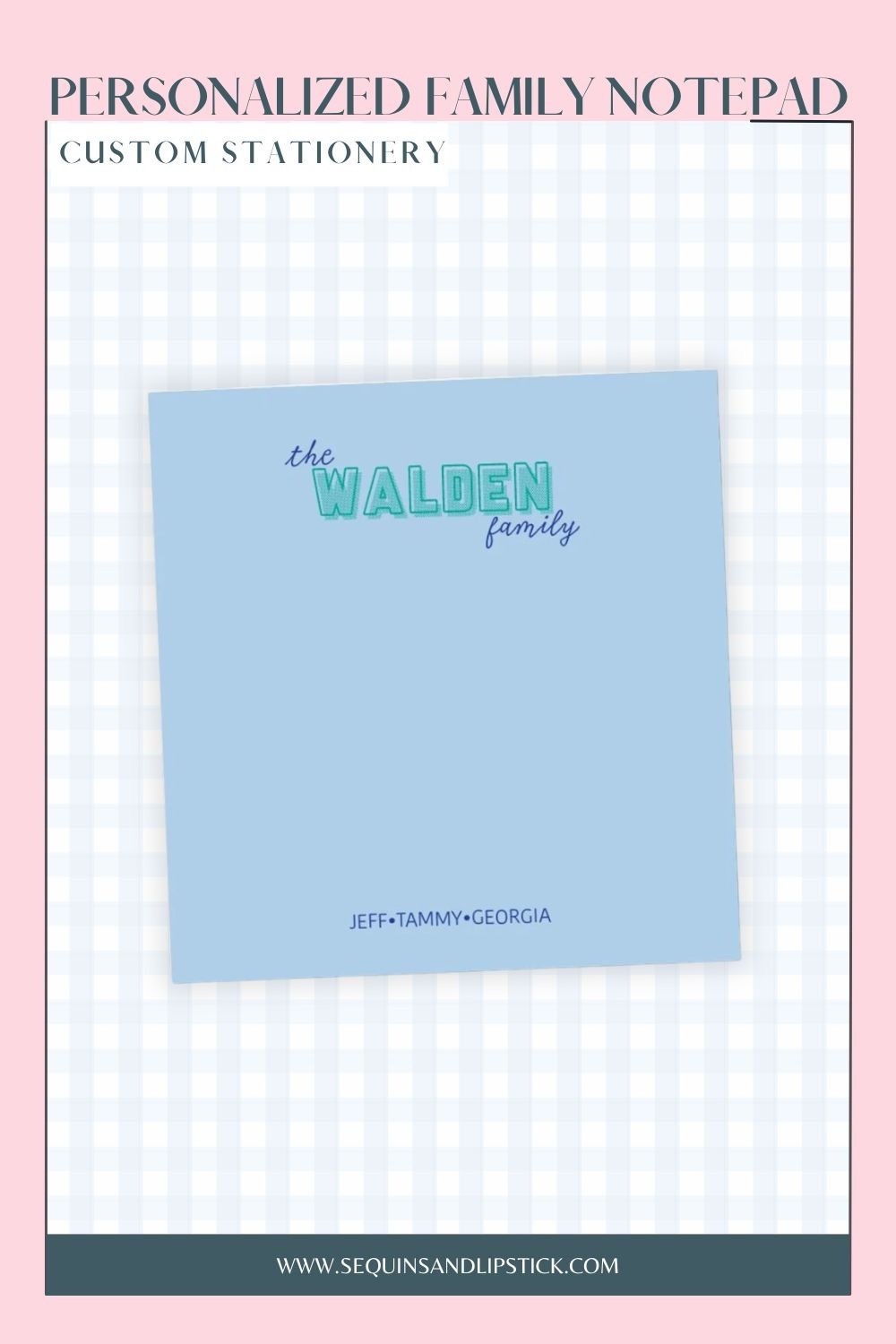 This personalized family notepad is the perfect custom stationery. 

 #LTKdayinmylife #LTKmomlife #LTKKids