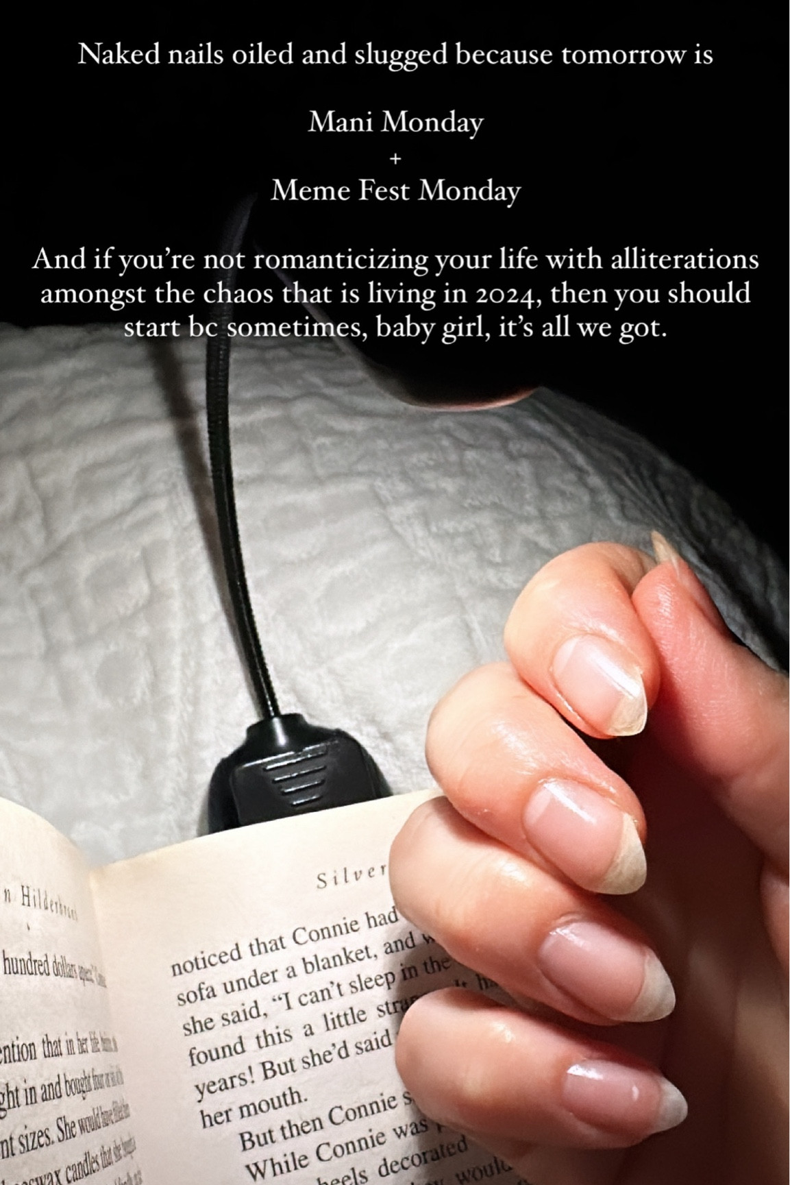 Naked Nail Slugging. DO THIS FOR YOUR NAIL HEALTH! Your nails are begging you!

Remove polish. 
File and shape. 
Nail oil. 
Cuticle oil. 
Hand cream. 
Emollient to slug 🐌 all over the nails and half’s, locking in moisture and letting it do its thing while you sleep. 
Glove if preferred, but not necessary. 

Linking some faves for this process below. 

Fave nail and cuticle oil: Mend & Maintain at dazzledry.com, code EILERS15 saves 15%. 
Linked a similar oil I like below too  

Happy Slugging! 🐌

#LTKBeauty #LTKFindsUnder50 #LTKSaleAlert