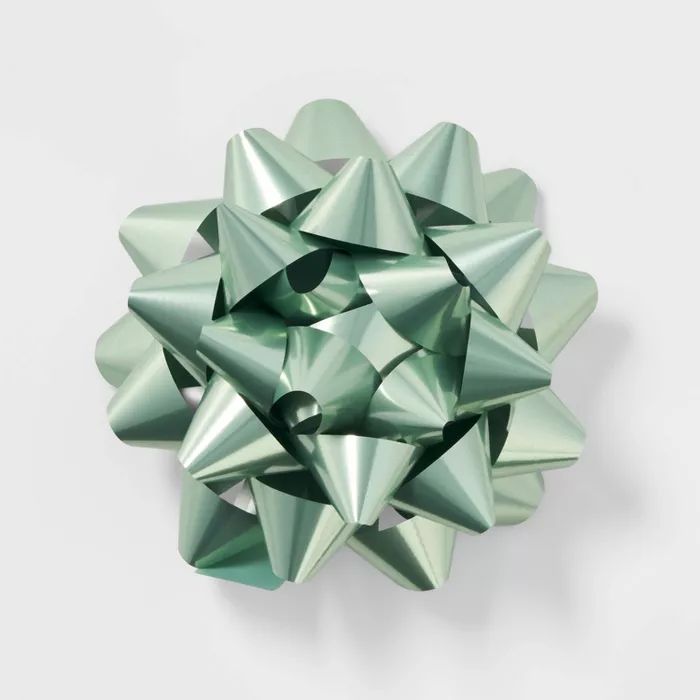 Giant Christmas Bow Sage Glitter - Wondershop™ | Target