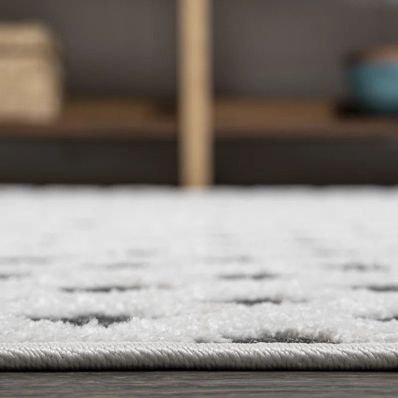 Demetri White/Black Indoor/Outdoor Rug | Wayfair North America