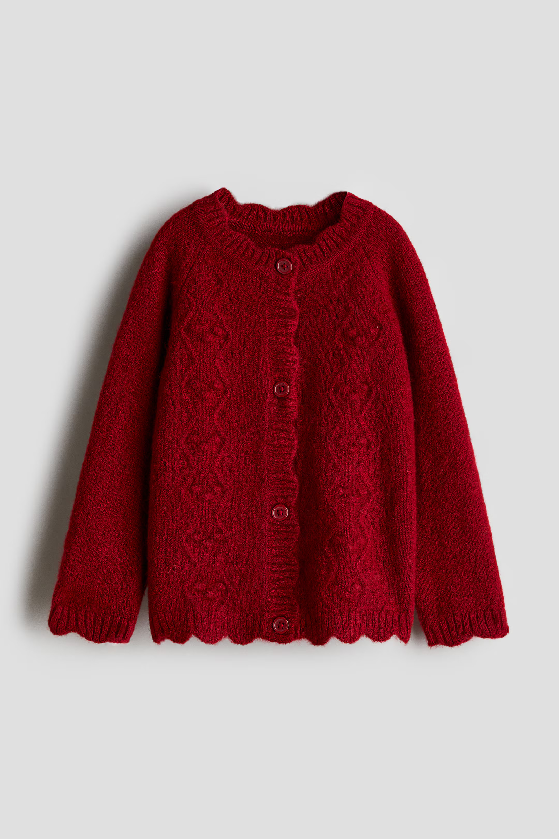 Scalloped-Edge Knit Cardigan | H&M (US + CA)