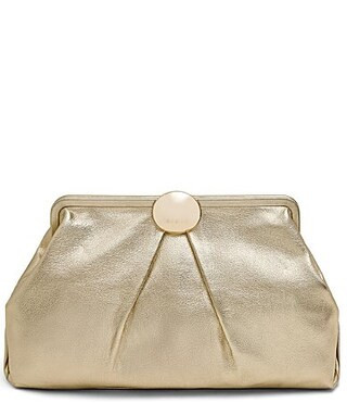 AIMEE Full Circle XL Warm Champagne Clutch Bag - Warm Champagne | Dillard's